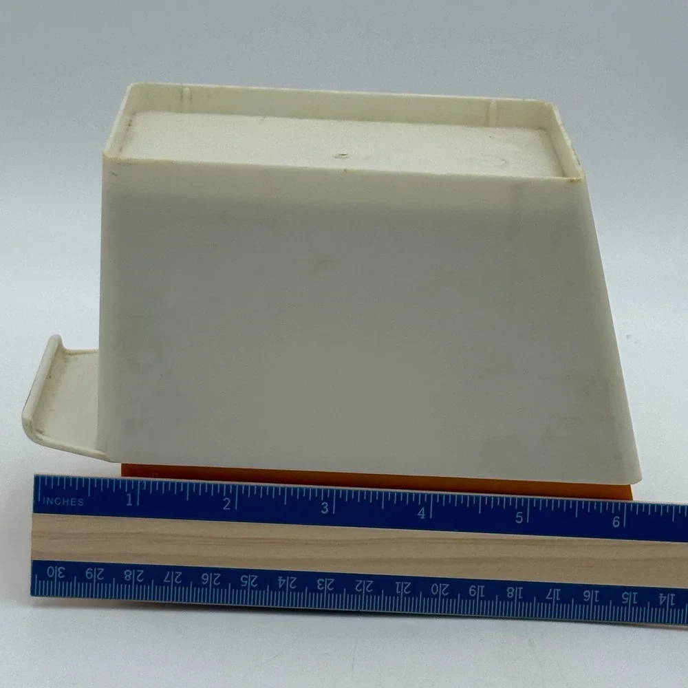 Vintage Dr. Oetker Backwaage Kitchen Scale Orange White Mechanical 1000g 34oz